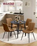VASAGLE Esstisch Rund 80 cm Industrie-Design Bild 1