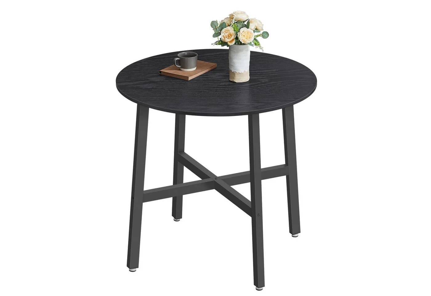VASAGLE Esstisch Rund 80 cm Industrie-Design - Bild 2