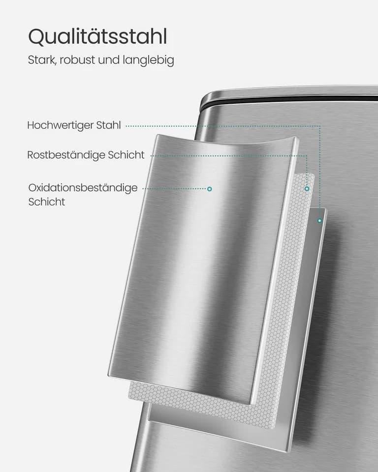 SONGMICS Tretmülleimer 30L mit Inneneimer und Offenhaltefunktion - Bild 5