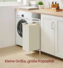 VASAGLE Wäschekorb 47 L Wäschesammler mit Ablage Cremeweiß Bild 3