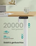 SONGMICS Schreibtisch Höhenverstellbarer Elektrisch USB-C-Anschluss Bild 4