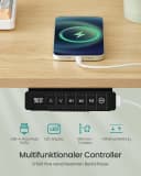 SONGMICS Schreibtisch Höhenverstellbar USB-C Organizer 180 cm Bild 5