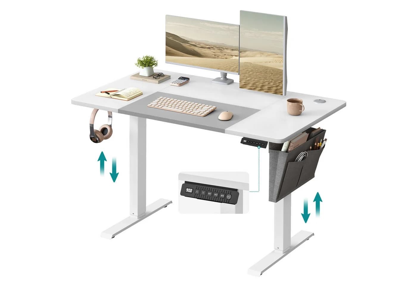 SONGMICS Schreibtisch Höhenverstellbar Elektrisch 180 cm - Bild 2