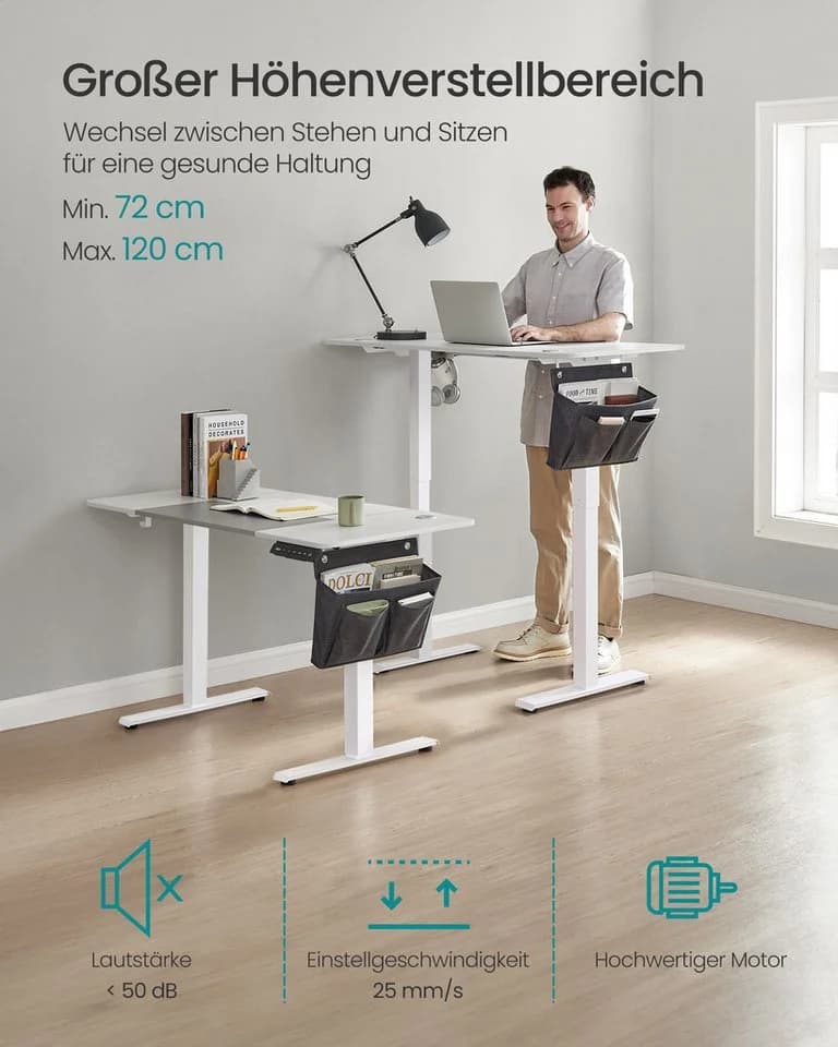 SONGMICS Schreibtisch Höhenverstellbar Elektrisch 180 cm - Bild 4