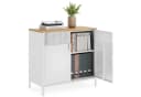 SONGMICS Aktenschrank Küchenschrank Metallschrank mit Doppeltür Stahlgestell Bild 2