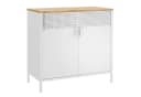 SONGMICS Aktenschrank Küchenschrank Metallschrank mit Doppeltür Stahlgestell Bild 3