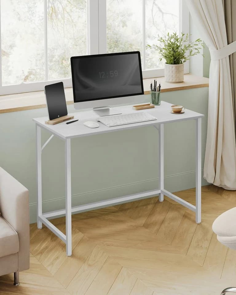 VASAGLE Schreibtisch Computertisch Bürotisch 100 cm Modern