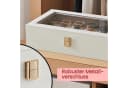 SONGMICS Uhrenbox Schwarz Glasdeckel Samtfutter Bild 5