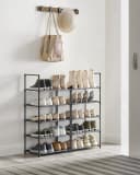 SONGMICS Schuhregal 20 Paar Schuhe Metallgestell 10 Ebenen Bild 1