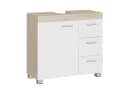 VASAGLE Waschbeckenunterschrank Badezimmerschrank Badschrank 3 Schubladen Weiß Bild 2