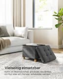 SONGMICS Sitzhocker Sitzbank 32x40x33,5cm Klappbar 300kg Dunklegrau Bild 1