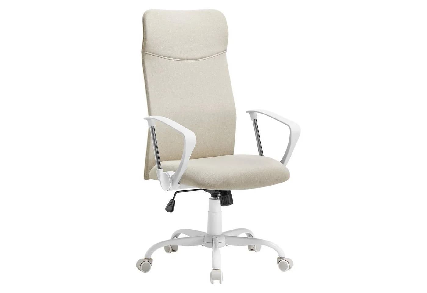 SONGMICS Bürostuhl Beige Netzbezug Höhenverstellbar - Bild 2