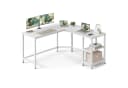 VASAGLE Schreibtisch Computertisch L-förmig 130/138 cm mit 2 Ablagen Bild 1