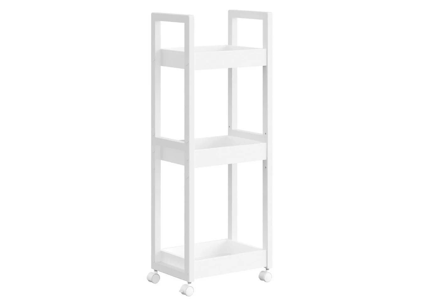 SONGMICS Badregal BCB083 Badezimmerregal 3 Ebenen Weiß