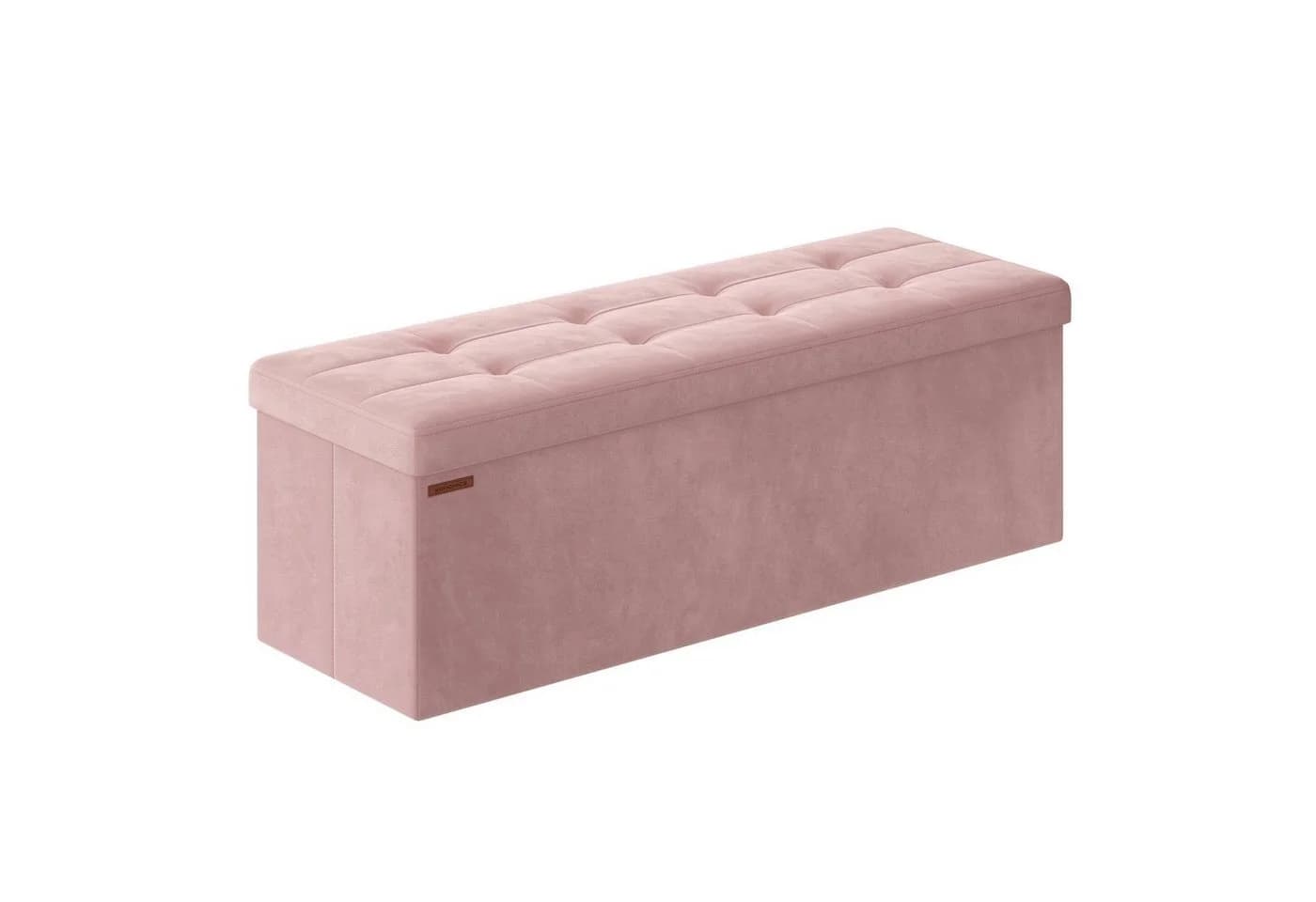 SONGMICS Sitzhocker Aufbewahrungshocker Pastellrosa 110 cm - Bild 2