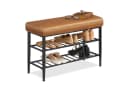 VASAGLE Schuhbank Schuhregal EKHO Series Kunstleder 30 x 100 x 50 cm Bild 2