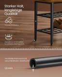 VASAGLE Schuhbank Schuhregal EKHO Series Kunstleder 30 x 100 x 50 cm Bild 4