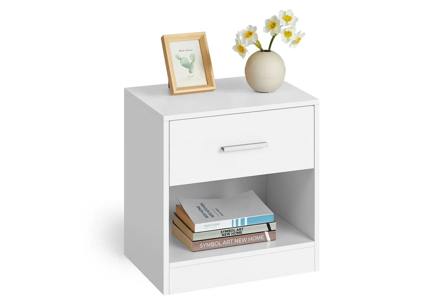 VASAGLE Nachttisch 1-St. mit Schublade, Griff, 28 x 39 x 41 cm - Bild 2