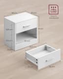 VASAGLE Nachttisch 1-St. mit Schublade, Griff, 28 x 39 x 41 cm Bild 4