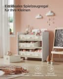 SONGMICS Kinderregal Bücherregal Wolkenweiß mit 9 Aufbewahrungsboxen Bild 3