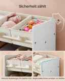 SONGMICS Kinderregal Bücherregal Wolkenweiß mit 9 Aufbewahrungsboxen Bild 4