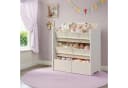 SONGMICS Kinderregal Bücherregal Wolkenweiß 7 Aufbewahrungsboxen Bild 2