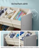 SONGMICS Kinderregal Bücherregal mit 7 Aufbewahrungsboxen aus Vliesstoff, Kinderzimmer-Regal Bild 4