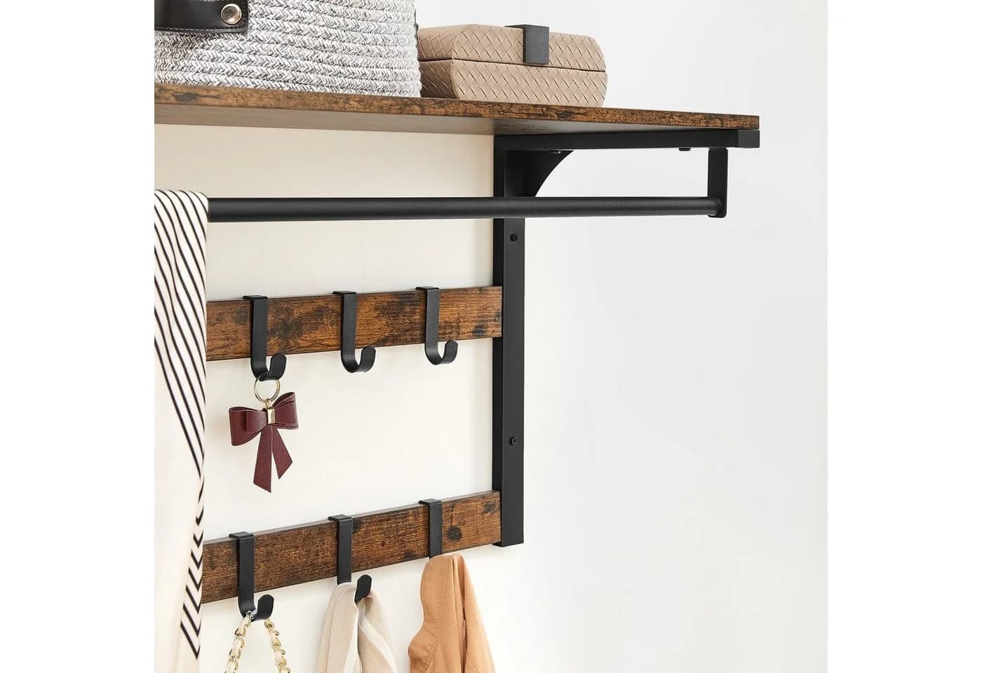VASAGLE Wandgarderobe 65 x 30 x 42 cm - Bild 5