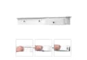 SONGMICS Wandregal Aufbewahrungsregal 80 x 15 x 10 cm Weiß Bild 5