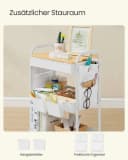 SONGMICS Beistellwagen Rollwagen Küchenwagen Servierwagen 45x30x77cm Wohnzimmer Bild 5