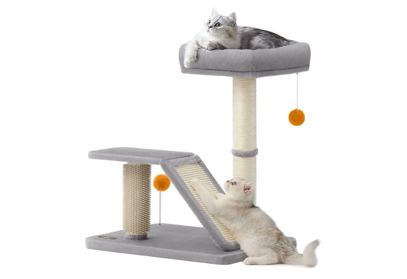 FEANDREA Kratzbaum mit Liegefläche, multifunktionaler Katzenbaum mit Plattform - Bild 2