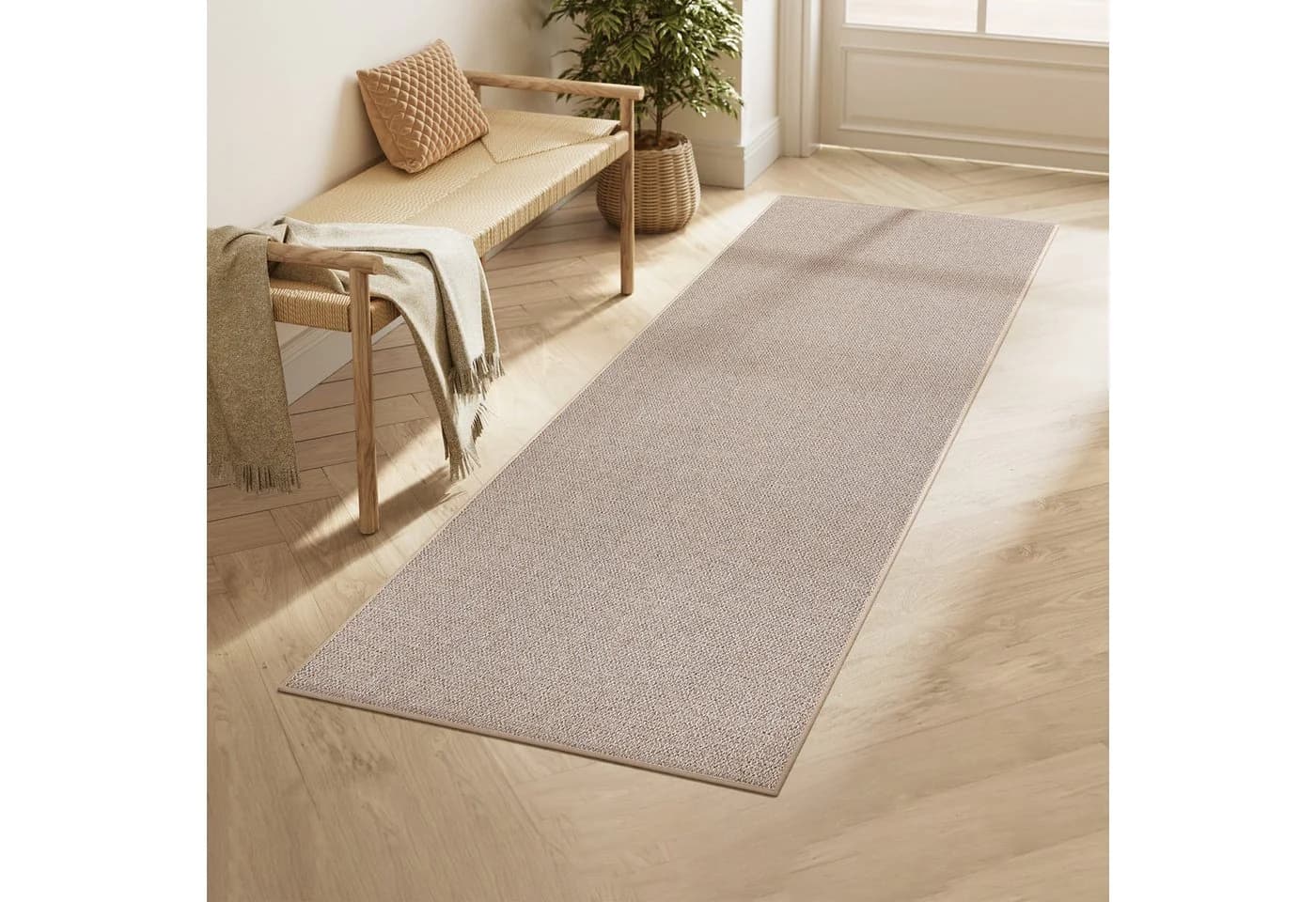 SONGMICS HOME Sisalteppich Wohnzimmerteppich 5 mm Jute-Optik Braun - Bild 2