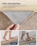 SONGMICS HOME Sisalteppich Wohnzimmerteppich 5 mm Jute-Optik Braun Bild 3