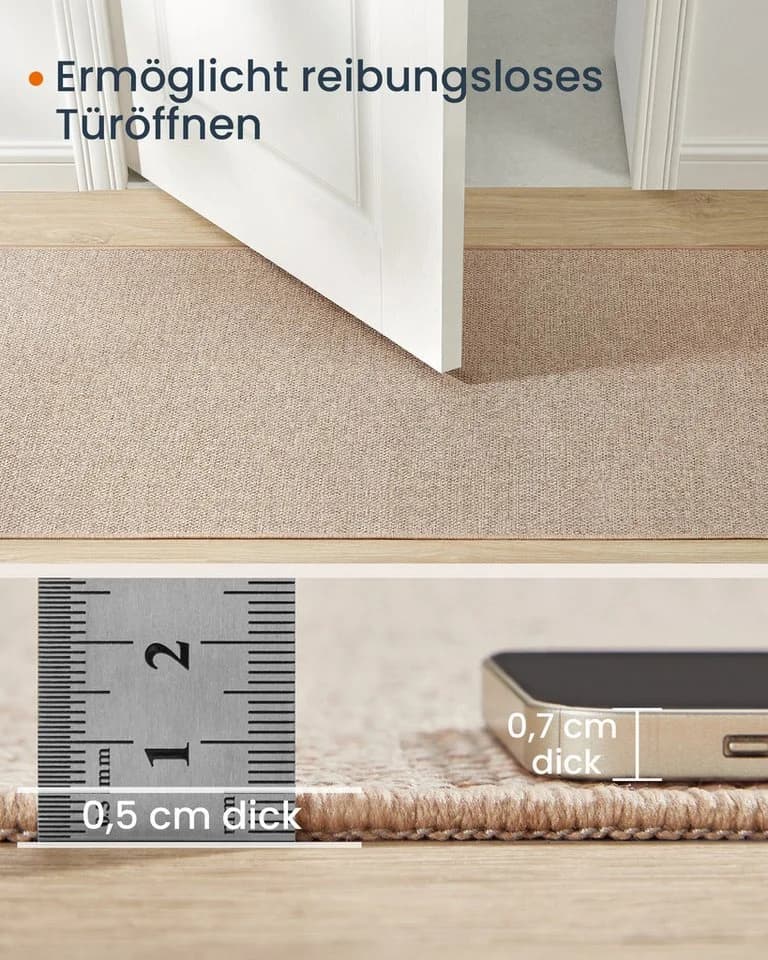 SONGMICS HOME Sisalteppich Wohnzimmerteppich 5 mm Jute-Optik Braun - Bild 4