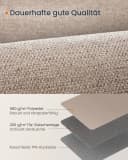 SONGMICS HOME Sisalteppich Wohnzimmerteppich 5 mm Jute-Optik Braun Bild 5