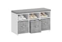 Multifunktionales Kinderregal mit Sitzbank und Schuh-Organizer Bild 2