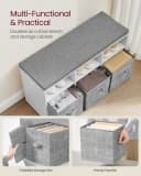 Multifunktionales Kinderregal mit Sitzbank und Schuh-Organizer Bild 3