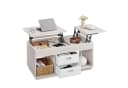 Multifunktionaler Holz-Tisch in Braun und Schwarz Bild 2