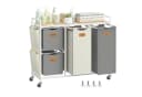 VASAGLE Wäschesortierer 150 L Beige/Grau Bild 2