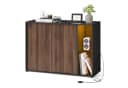 SONGMICS HOME Sideboard Aufbewahrungsschrank mit Beleuchtung, Werkzeuglose Montage Bild 2