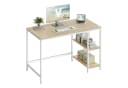 VASAGLE Schreibtisch Computertisch 140cm mit 2 Ablagen Modern Bild 2