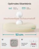 SONGMICS Bürostuhl Ergonomisch Drehstuhl Mesh Wippfunktion Klappbare Armlehnen Rosa Bild 5