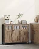 VASAGLE Sideboard Küchenschrank Stahlrahmen Industrie 100x35x75 cm Bild 1