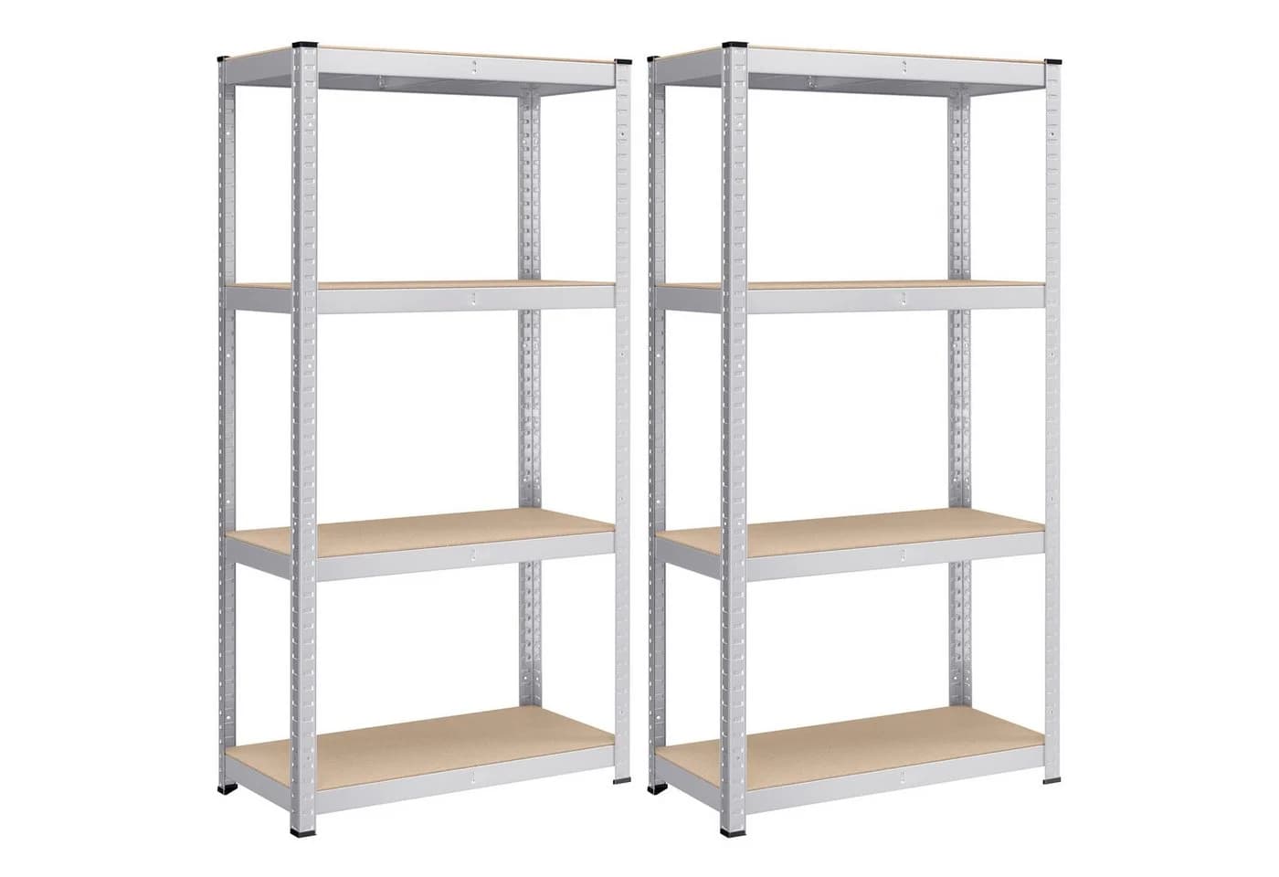 SONGMICS Standregal Küchenregal 2-tlg. 40 x 80 x 160 cm Silber - Bild 2