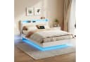 VASAGLE Polsterbett 140x200 cm LED Schwebendes Design Bild 1