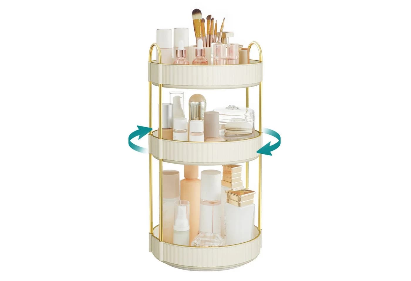 SONGMICS Make-Up Organizer 360° Drehbarer Kosmetik Aufbewahrung - Bild 2