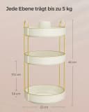 SONGMICS Make-Up Organizer 360° Drehbarer Kosmetik Aufbewahrung Bild 3