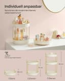 SONGMICS Make-Up Organizer 360° Drehbarer Kosmetik Aufbewahrung Bild 5