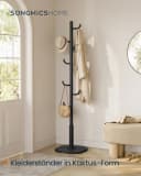 SONGMICS HOME Garderobenständer Kaktus-Form 8 Haken 175,3 cm Bild 1