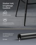 VASAGLE Barhocker 2er Set EKHO Kollektion 360° drehbar Karamellbraun Bild 5